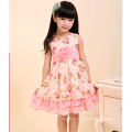 Kids clothes 2016 children fluffy summer casual dresses Baby birthday dress With Flower Pattern